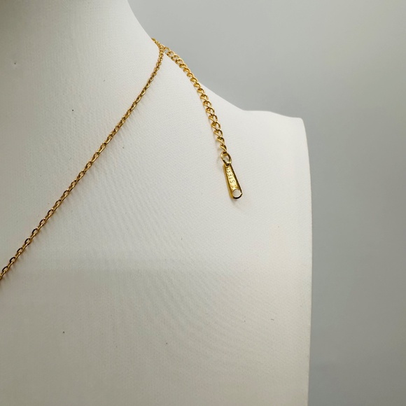18K Gold Plated Luxury Nail Necklace - Picture 4 of 6